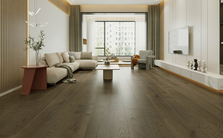 multipurpose room with dark luxury vinyl floors